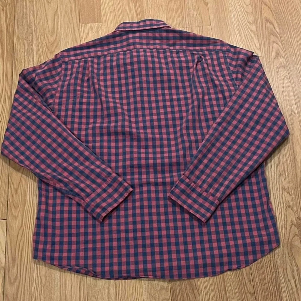 J.Crew Performance Men’s XL Long Sleeve Button Down Shirt Slim Untucked Plaid